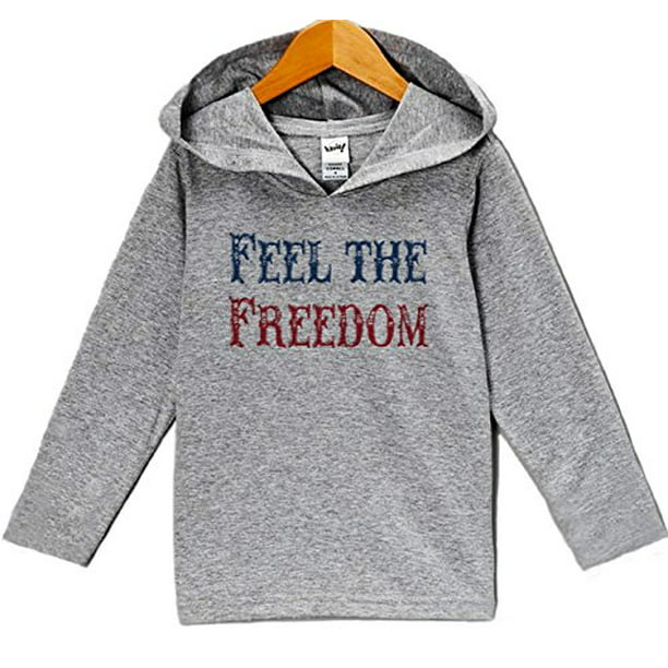 Custom Party Shop Kids Feel The Freedom 4th of July Hoodie Pullover 